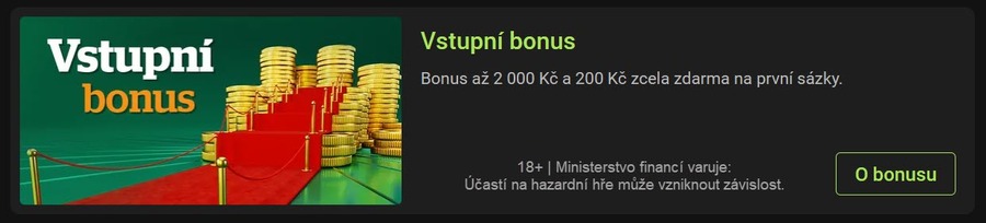 Kde vyzvednout Chance vstupní bonus na sázení