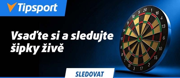Sledujte šipky živě zdarma u Tipsportu