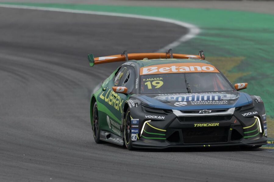 Felipe Massa na závodišti v&nbsp;brazilském São Paulu