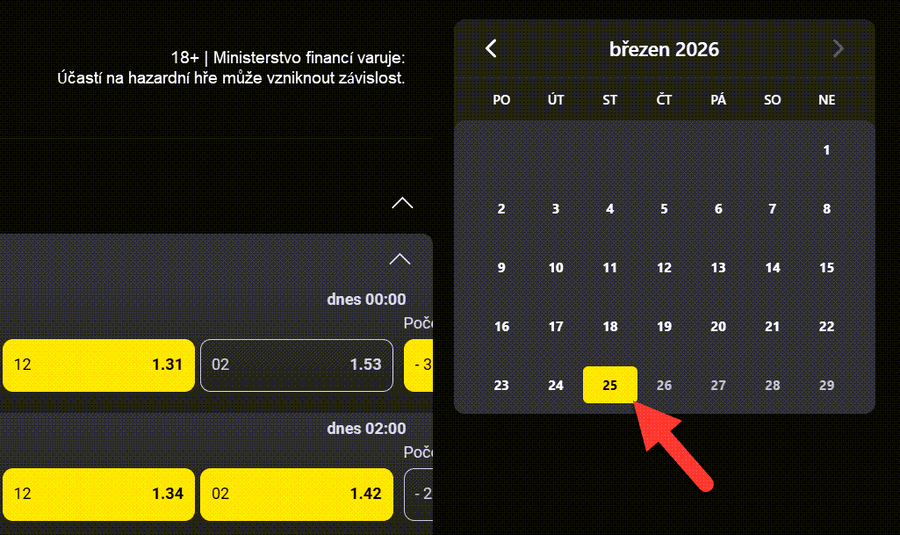 iFortuna výsledky dle data