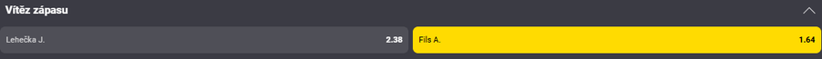 Sázkový tip k&nbsp;utkání Lehečka vs. Fils (ATP 1000 Miami 2026)