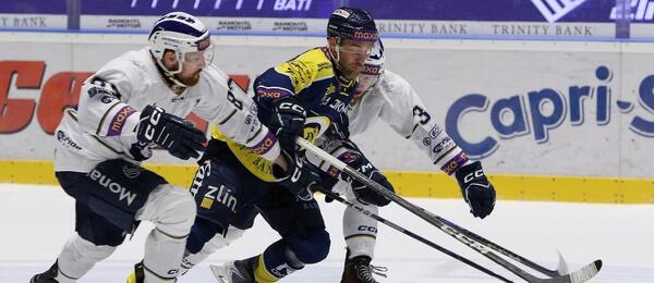 Pavel Musil, Lukáš Válek, Tomáš Moravec v semifinále mezi Kolínem a Zlínem