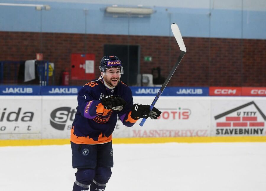 Šimon Jelínek (Stadion) v&nbsp;semifinále play off Maxa ligy 2026. Litoměřice a&nbsp;Dukla Jihlava dnes za stavu 2:3 hrají šestý zápas.