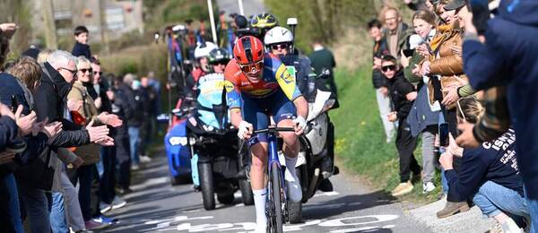 Cyklista Mads Pedersen na klasice In Flanders Fields: Middelkerke-Wevelgem 2026