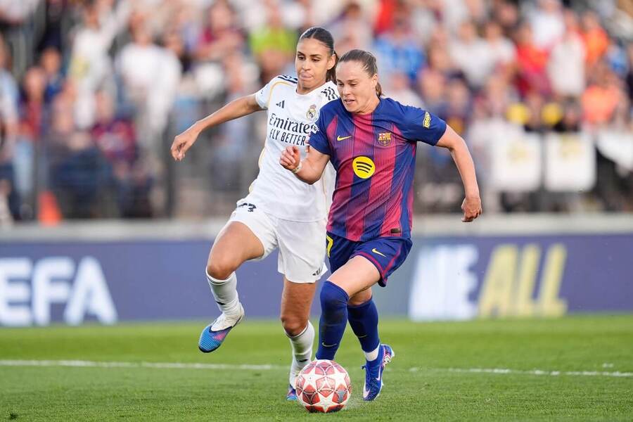 Barcelonská Ewa Pajor vstřelila v&nbsp;posledním vzájemném utkání v&nbsp;Lize mistrů Realu dva góly