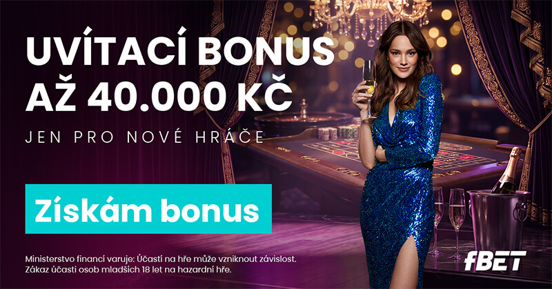 fBET nabízí nově bonus za registraci a&nbsp;vklad 200 free spinů a&nbsp;až 40&nbsp;000&nbsp;Kč