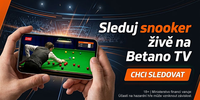 Sleduj snooker živě na Betano TV Sleduj snooker živě na Betano TV