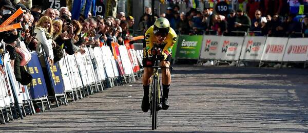 Primož Roglič v závodě Kolem Baskicka