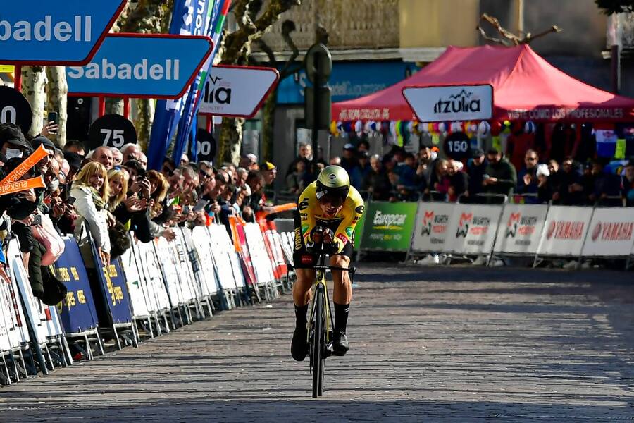 Primož Roglič v&nbsp;závodě Kolem Baskicka