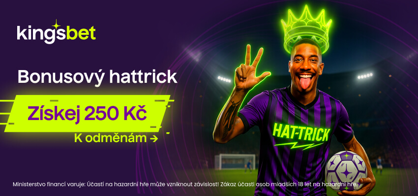 Bonusový hattrick u&nbsp;Kingbetu
