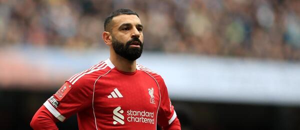 Mohamed Salah během prohry Liverpoolu s Manchesterem City