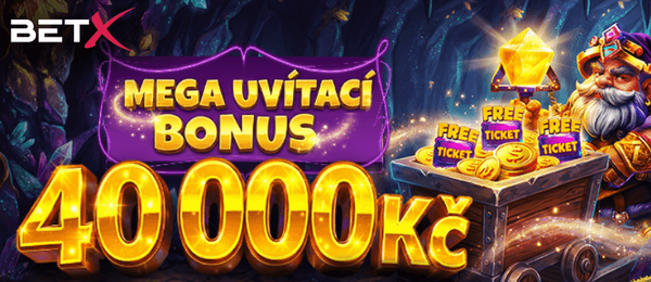 BetX bonus za registraci je nyní až 40 000 Kč
