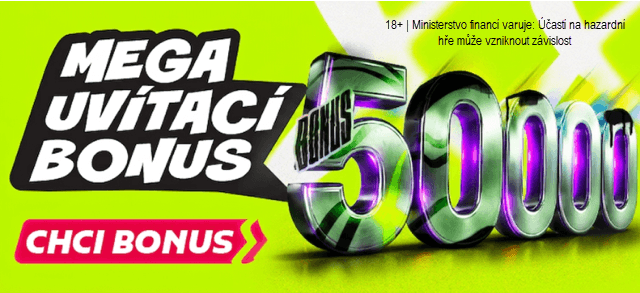BetX bonus za registraci je nyní až 50&nbsp;000&nbsp;Kč