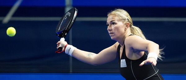 Michaela Krajicek na turnaji v padelu