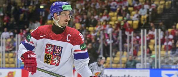 Kapitán české reprezentace Roman Červenka na Mistrovství světa v ledním hokeji