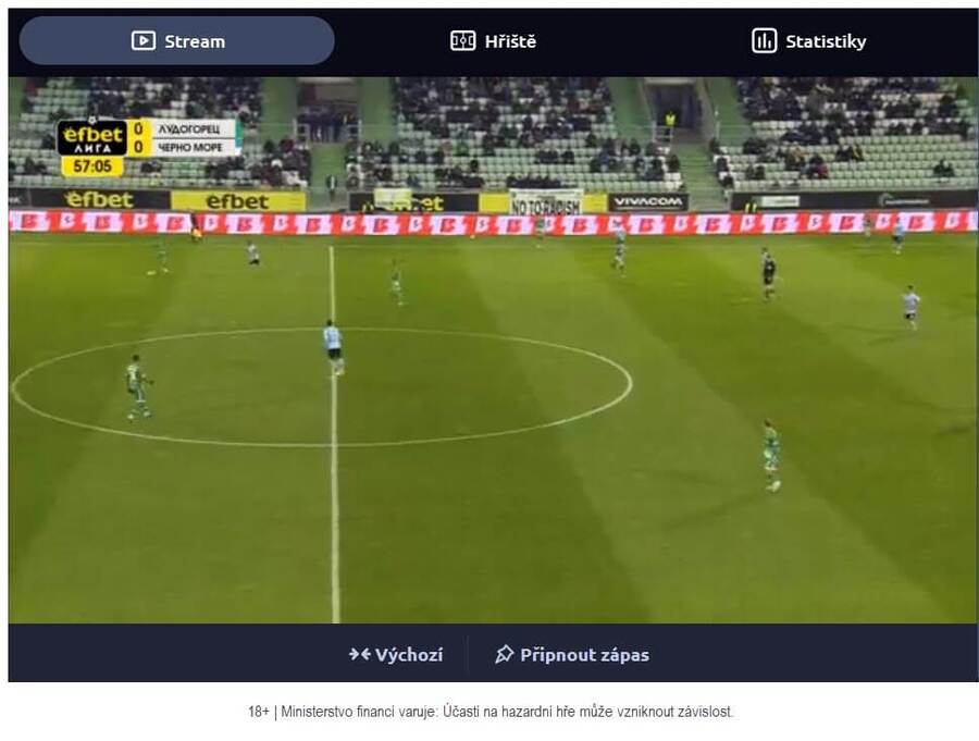 Betano TV live stream na počítači