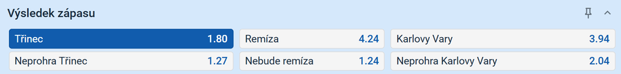 Tip na výsledek zápasu Třinec vs. Karlovy Vary