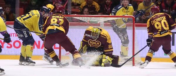 Momentka z 5. finálového zápasu Jihlava vs. Zlín