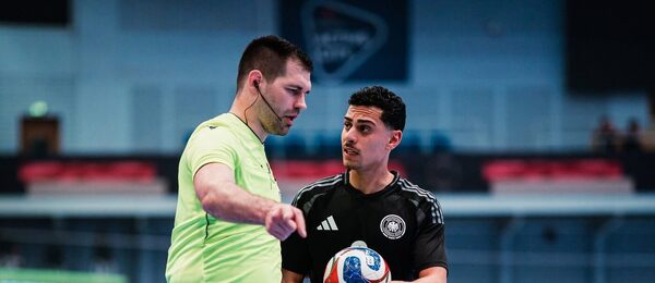 Futsalový zápas mezi Německem a Chorvatskem