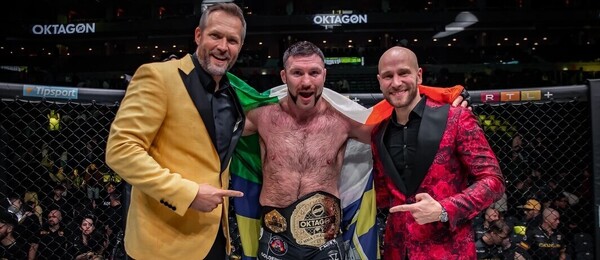 Double champ Oktagonu Will Fleury a majitelé Palo Neruda a Ondřej Novotný.
