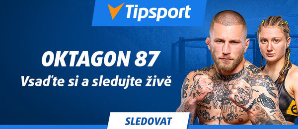 Oktagon 87 můžete sledovat živě zdarma na TV Tipsport