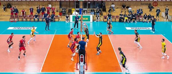 Fotka z volejbalového zápasu Karlovarsko vs. Lvi Praha