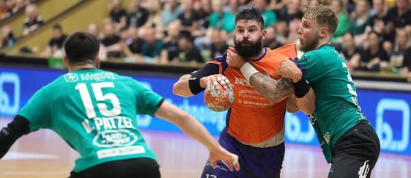 Fotka z utkání Karviná vs. Plzeň, finále extraligy 2025