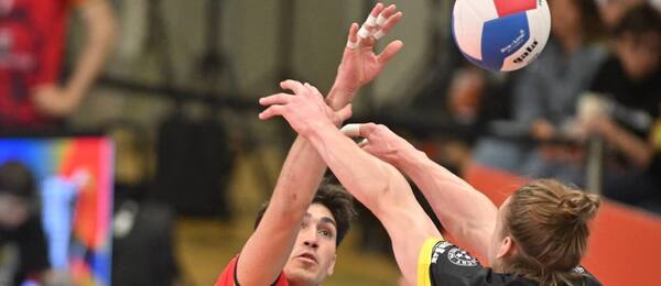 Momentka z prvního finálového utkání Karlovarsko vs. Lvi Praha