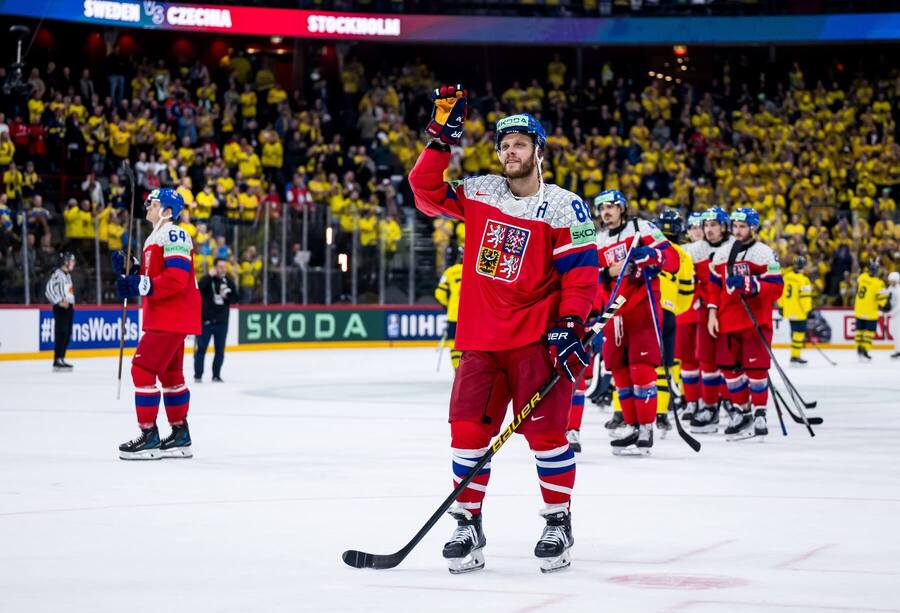 David Pastrňák po čtvrtfinálové porážce proti Švédům na MS 2025