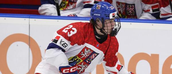 Útočník české reprezentace U18 Adam Klaus