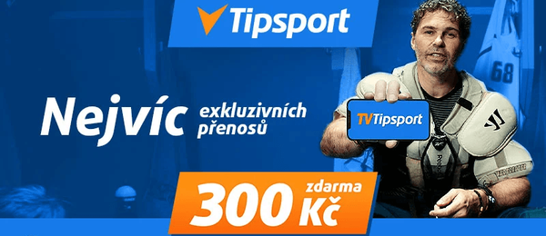 Tipsport nabízí pro vklady deset variant a pro výběry osm.
