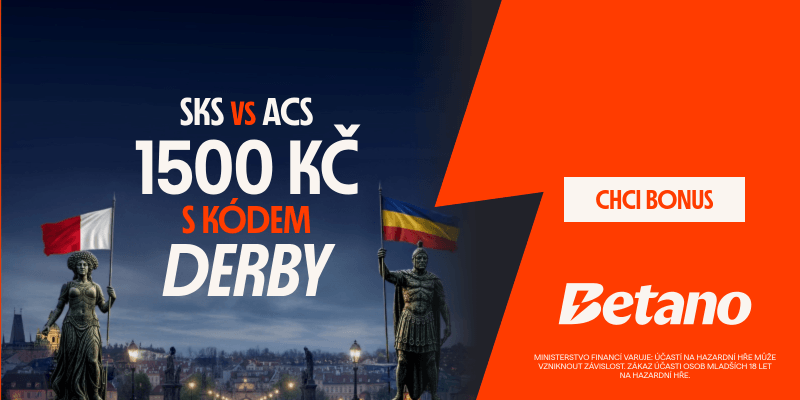 Unikátní Betano promo kód pro 9.&nbsp;5.&nbsp;2026 je DERBY