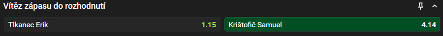 Sázkový tip k&nbsp;zápasu Tlkanec vs. Krištofič