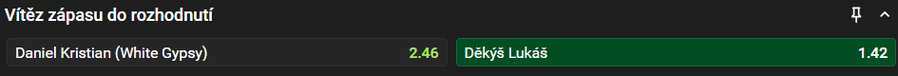 Sázkový tip k&nbsp;zápasu White Gypsy vs. Děkýš