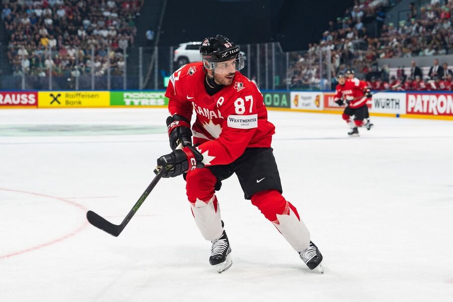 Sidney Crosby vstřelil ve čtvrtfinále proti USA svůj 1.&nbsp;gól na MS v&nbsp;hokeji 2026