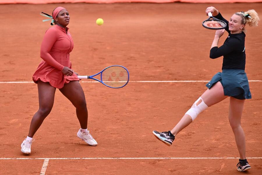 Taylor Townsend a&nbsp;Kateřina Siniaková na turnaji v&nbsp;Římě