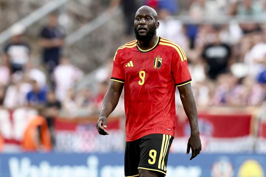 Romelu Lukaku v&nbsp;přáteláku proti Chorvatsku