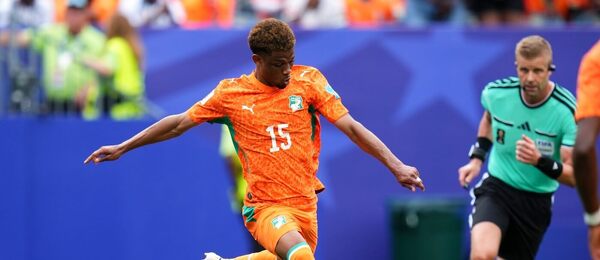 Amad Diallo v dresu Pobřeží Slonoviny