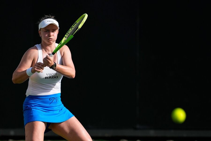 Barbora Krejčíková na turnaji v&nbsp;Eastbourne 2026