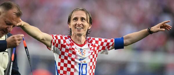 Chorvatský záložník Luka Modrić během střetnutí proti Ghaně na MS 2026