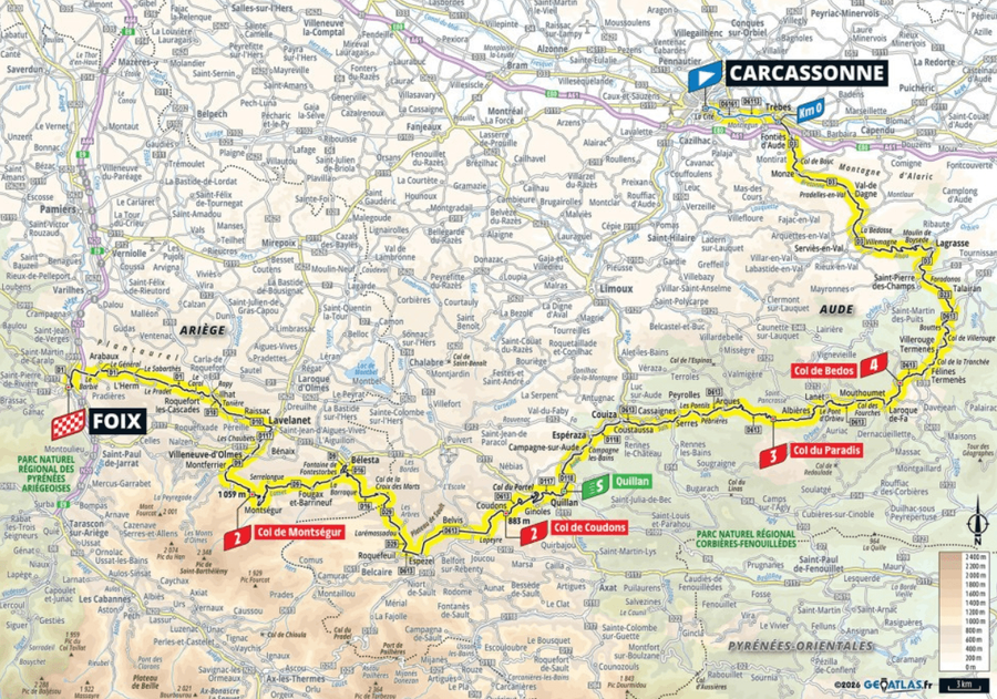 Trasa 4.&nbsp;etapy Tour de France