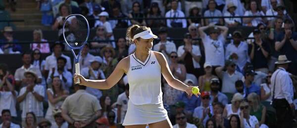 Linda Nosková po vítězném osmifinále na Wimbledonu 2026