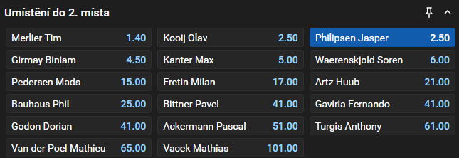 Tip na 8.&nbsp;etapu Tour de France 2026: Jasper Philipsen do 2.&nbsp;místa (kurz 2,50)