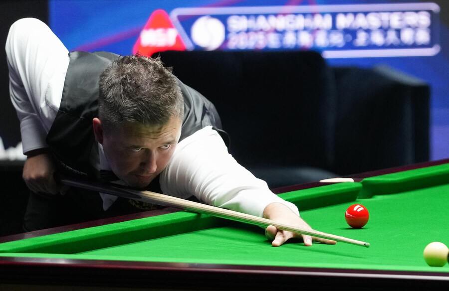 Anglický snookerový hráč Kyren Wilson během turnaje Shanghai Masters