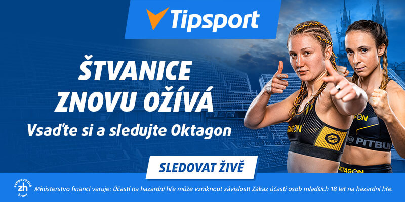 Oktagon 92 vysílá zdarma TV Tipsport