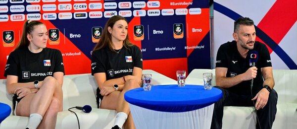 Tisková konference Českého volejbalu před startem domácího ME