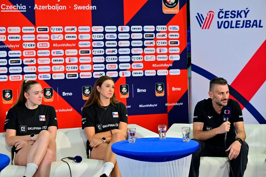 Tisková konference Českého volejbalu před startem domácího ME