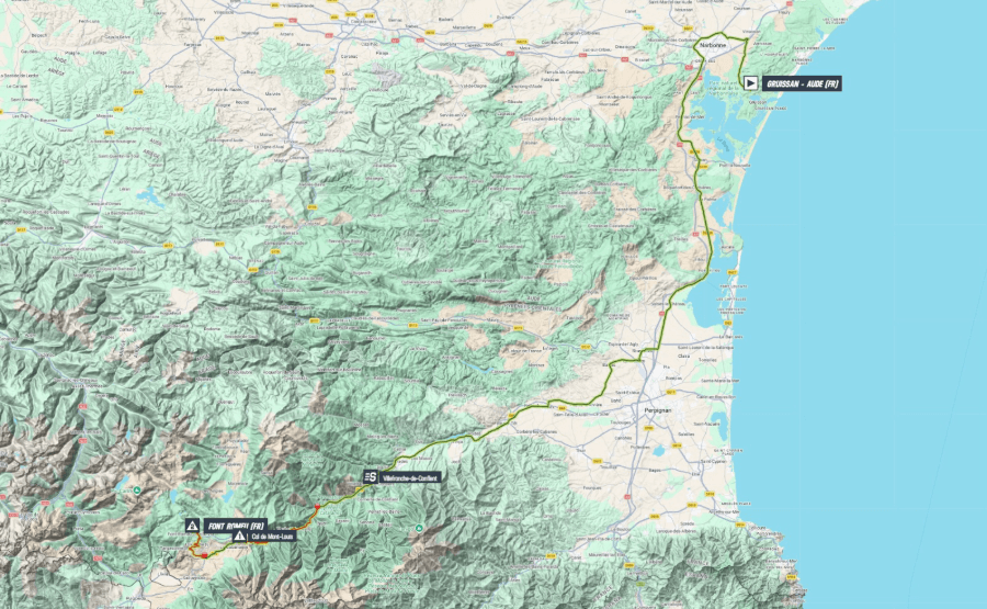 Mapa 3.&nbsp;etapy Vuelty