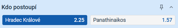 Tip na výsledek zápasu Hradec – Panathinaikos