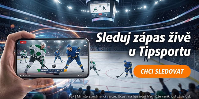 Sleduj zápas živě u&nbsp;Tipsportu